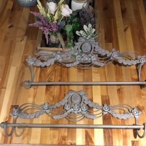Shabby chic towel racks (sold as a pair)